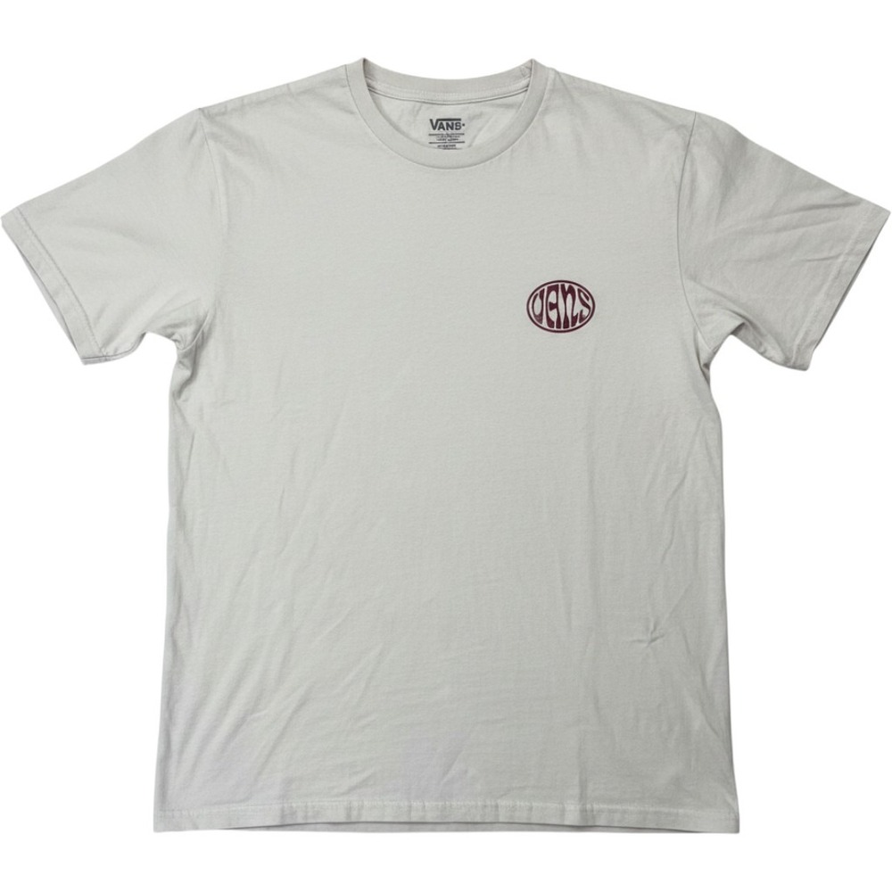 Vans Men's M Classic Fit Off The Wall Psychedelic Graphic T-Shirt White Retro